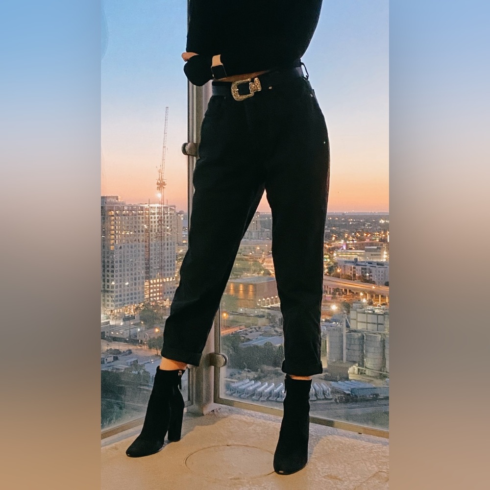 Versace Black Mom Jeans Size 27